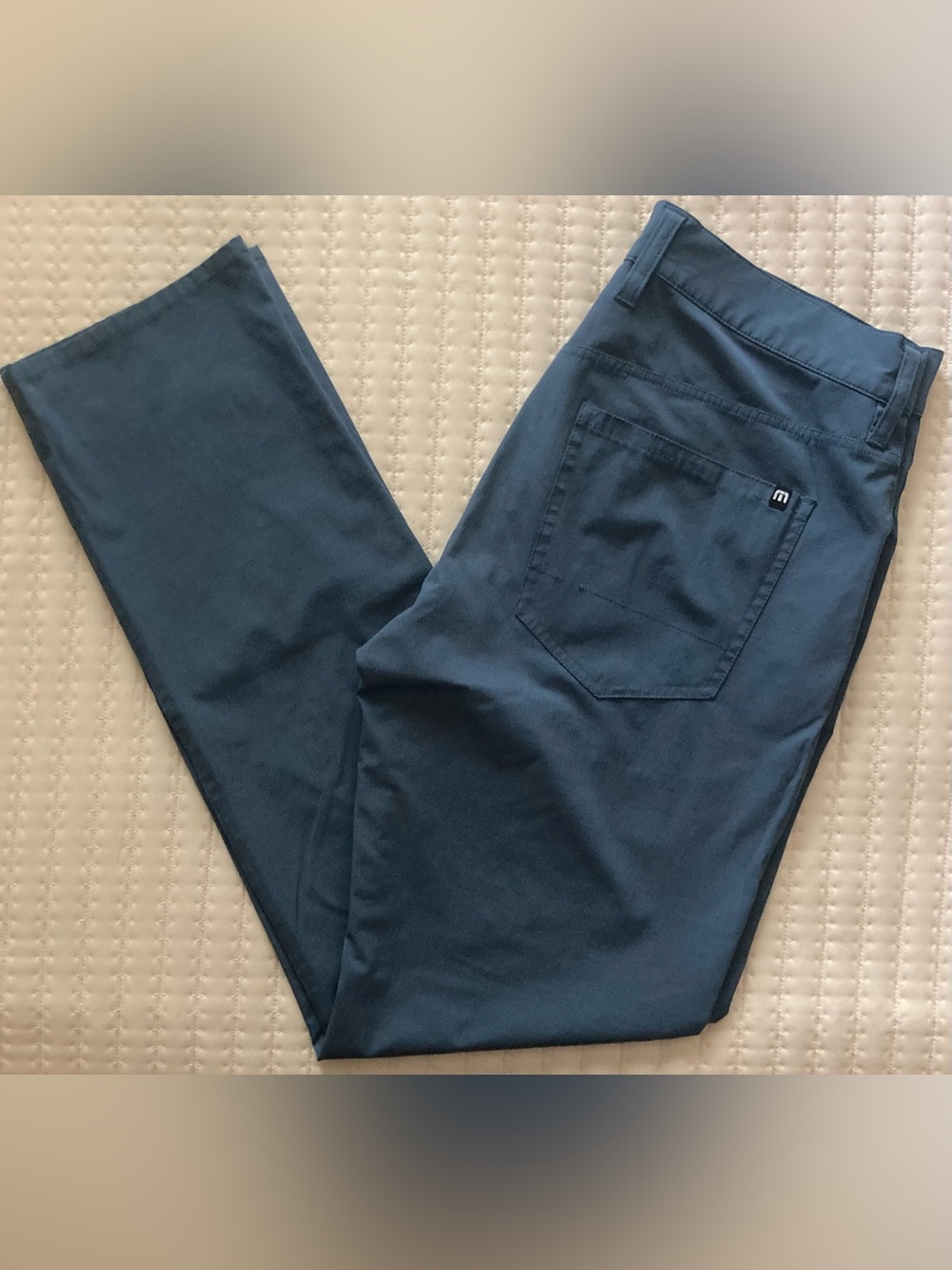 Travis Mathew Pants Mens 32x32 Blue Golf Casual Chino Stretch Lightweight
